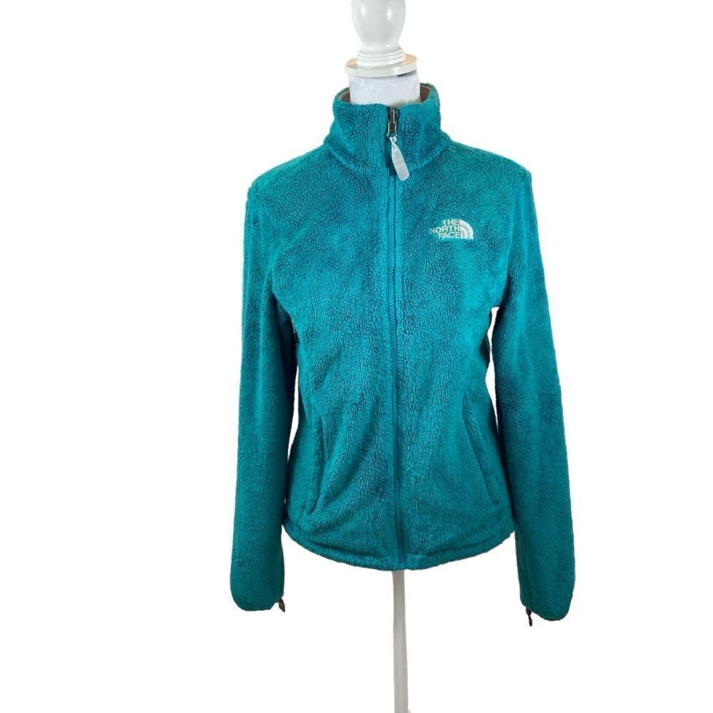 Women’s The North Face Osito 2 Bright Green Full Zip‎ Fleece Jacket Size XS